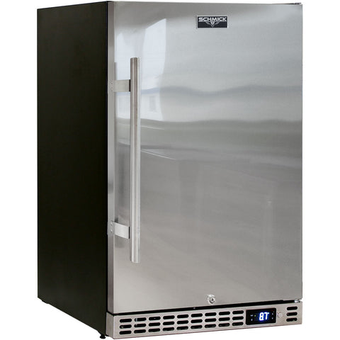 Schmick Quiet Running Front Venting Under Bench Stainless Door Bar Fridge - Model SK126R-SD