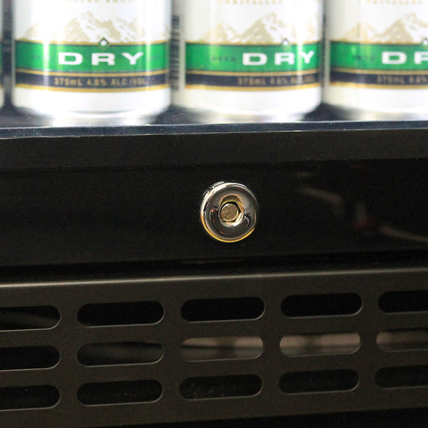 Schmick Quiet Running Front Venting Under Bench Heated Glass Door Bar Fridge - Model SK116L-B-HD