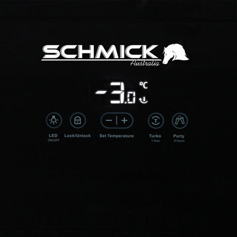 Schmick Alfresco Under Zero Australia's Coldest Beer Party Fridge With Blast Chill Mode - Model HUS-EX108: Party Mode on tap