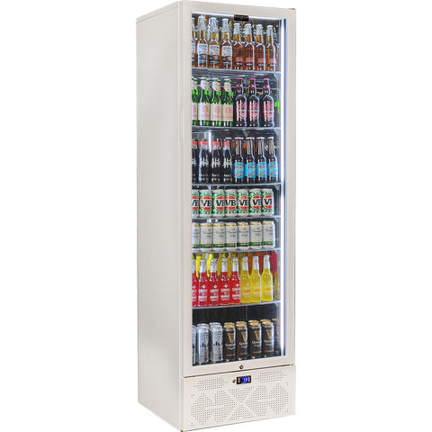 Schmick Classy Upright Heated Glass 1 Door Bar Fridge - Model SK422R-W-HD
