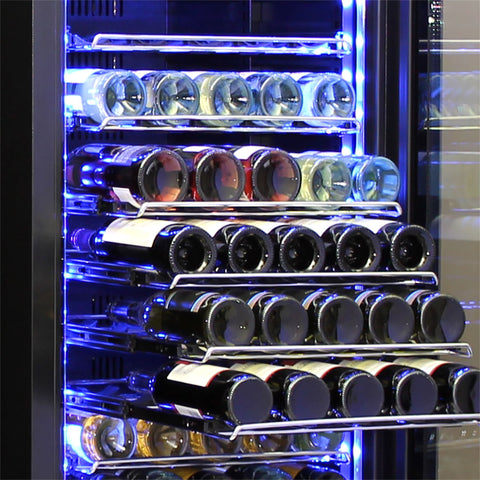 Schmick Matching Upright Glass Door Beer And Wine Refrigerator Combination - Model BD425B-Combo: Bottles that don't clink together