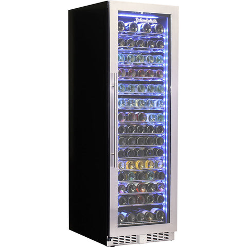 Schmick Upright Glass Door Wine Refrigerator - Model BD425W: Runs quietly in the background
