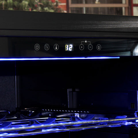 Schmick Upright Black Glass Door Wine Refrigerator - Model BD425W-B: Quiet in the background