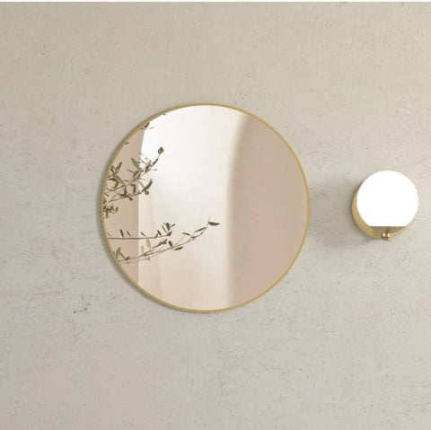 LONDON Round Mirror 700x700mm - Brushed Gold