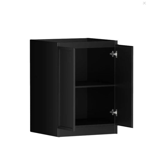 Hampshire Black Laundry Base Cabinet (632x584x880)