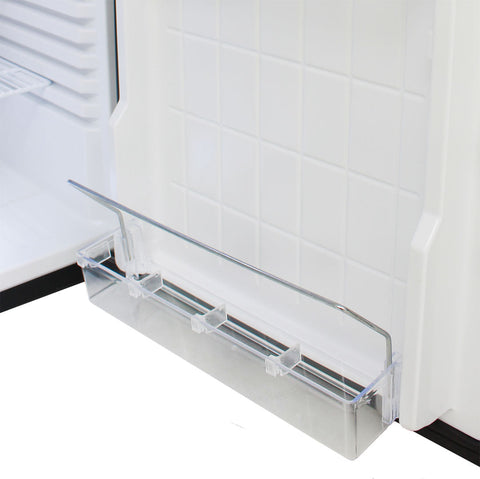 Silent 60 Litre Motel Quiet Mini Bar Fridge With Solid Door - Model DW60E: Door shelves for daily use