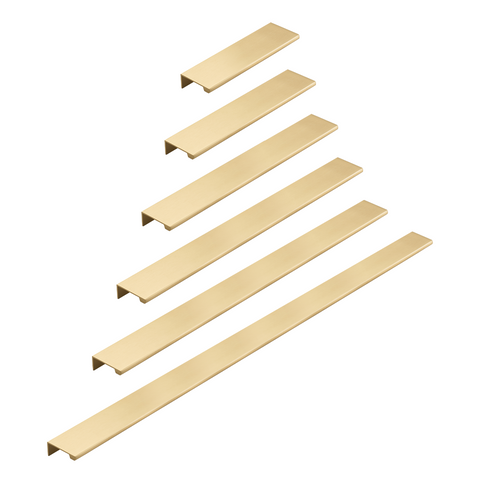 Slate Solid Brass Lip Pull | Satin Brass