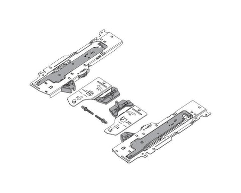 TIP-ON BLUMOTION Set — Light Grey | 270–349mm NL