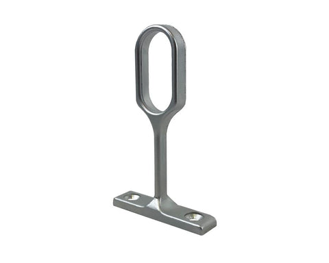 Centre Pillar For Oval Tube. Colour: Natural Aluminium