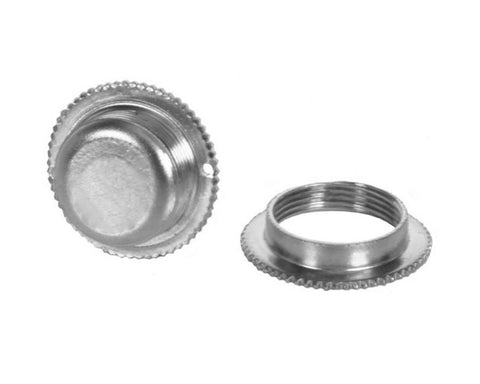 Cowdroy® Ring Set For Roller Bearing 6 in Clear Anodised. For 6 mm Glass. Colour: Chrome