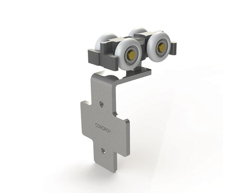 Wheel Assembly For Concealed Folding Door Track