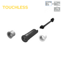 Häfele Loox Sensor switch, 1 switch with 2 functions Features: Door sensor switch or sensor switch, modular â€?touchless, soft on/off switching Material: Plastic Finish/colour: Black (includes modular front cover white, black grey) Degree of Protection: I