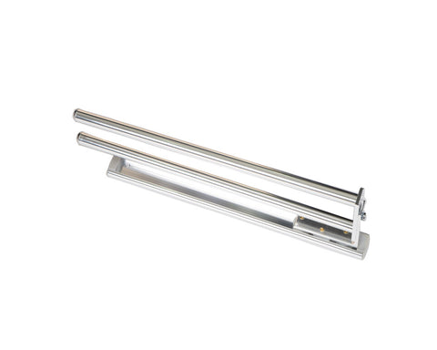 Towel Rail. Size: 433mm 2 Arm In Chrome Aluminium
