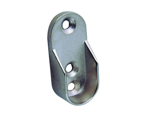 End Support Oval Tube. Nickel Plated