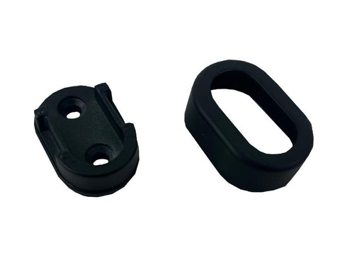 End Support For Oval Tube with Cover. Screw Fix.