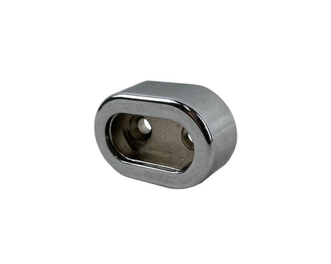 End Support For Oval Tube with Cover. Screw Fix.