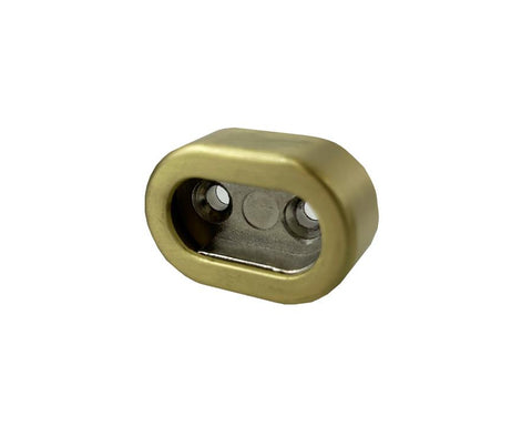 End Support For Oval Tube with Cover. Screw Fix.