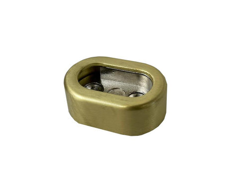 End Support For Oval Tube with Cover. Screw Fix.