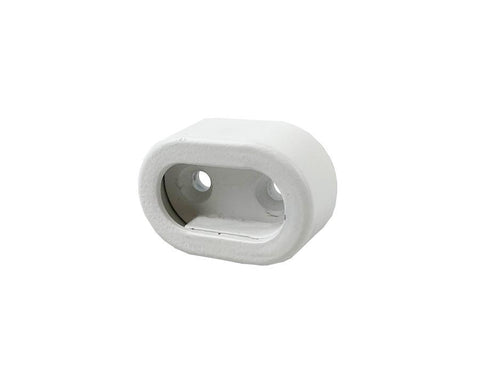 End Support For Oval Tube with Cover. Screw Fix.