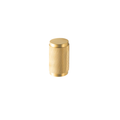 Twirlix solid brass furniture knob in gold finish, modern cabinet and drawer handle