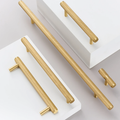 Twirlix Solid Brass Handle II in black finish, modern cabinet and drawer pull