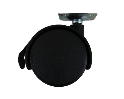 Castor Hooded Plate with Brake