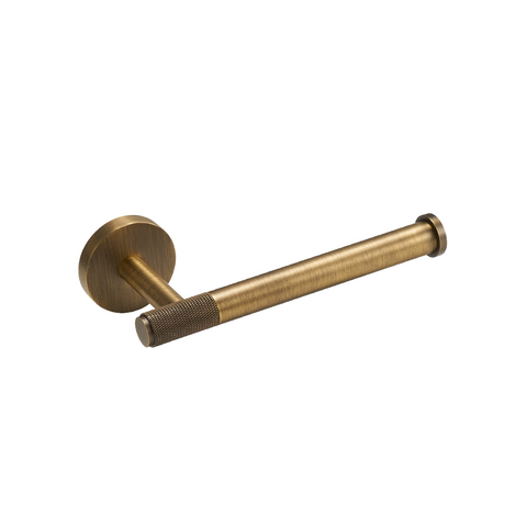 Knurled Toilet Roll Holder | Bronze