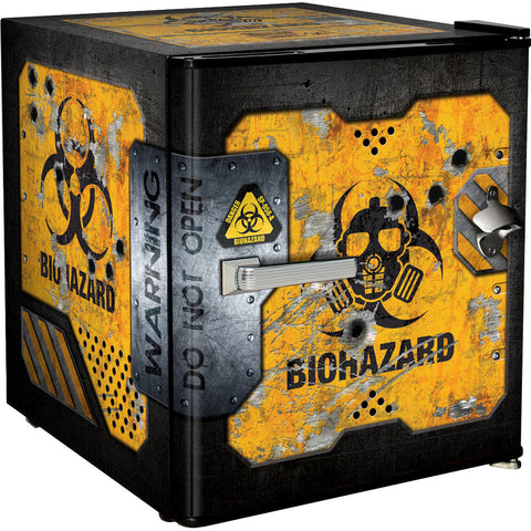 Toxic Waste Crate Design Mini Bar Fridge - A Great Gift Idea - Model BC46B-TOXIC