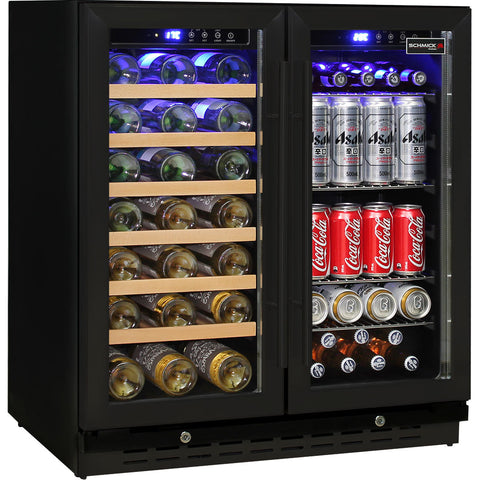 Under Bench Beer And Wine Dual Zone Bar Fridge - Model JC165B