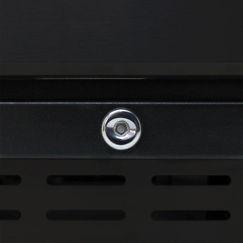 Under Bench Beer And Wine Dual Zone Bar Fridge - Model JC165B: Lock it when you like