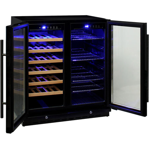 Under Bench Beer And Wine Dual Zone Bar Fridge - Model JC165B: Shelves that move with you