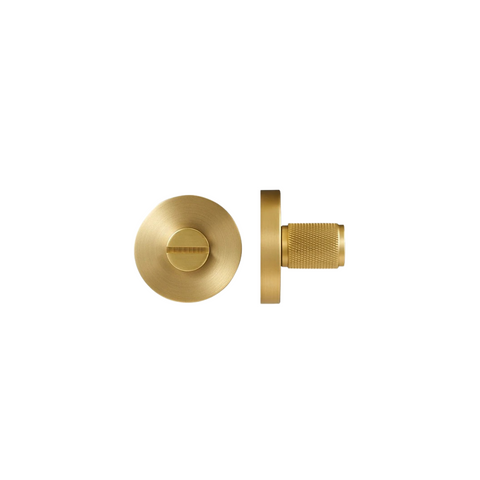 Cross-Knurled Solid Brass Privacy Snib | Gold