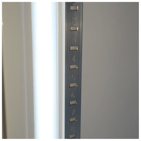 Telephone Box Branded Design - Upright Quiet Running Glass Door Bar Fridge - Model SC372W-TB: Shelves that adjust easily