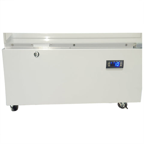 Upright Quiet Running Glass Door Bar Fridge - Model HUS-SC372W: Easy to reposition