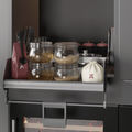 Häfele Utensio overhead drop-down unit in anthracite