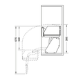 Häfele Utensio overhead drop-down unit in anthracite