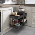 Häfele Utensio Plus corner unit in anthracite