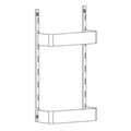 Häfele Utensio Plus door rack in anthracite