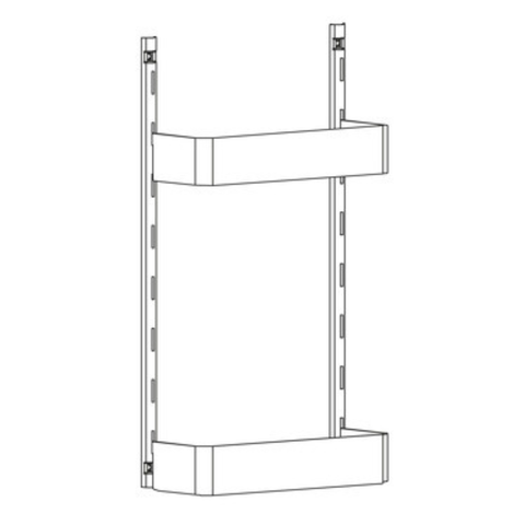 Häfele Utensio Plus door rack in anthracite
