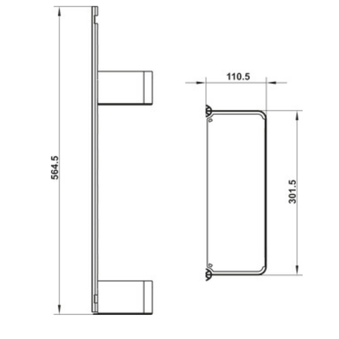 Häfele Utensio Plus door rack in anthracite