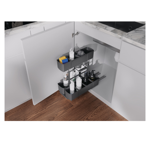 Häfele cleaning agent pull-out unit in anthracite