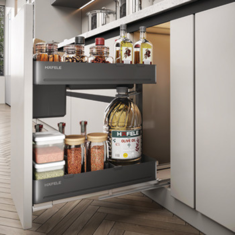 Häfele Utensio Plus multi base unit in anthracite