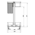Häfele Utensio Plus multi base unit in anthracite