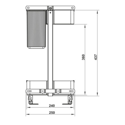 Häfele Utensio Plus multi base unit in anthracite