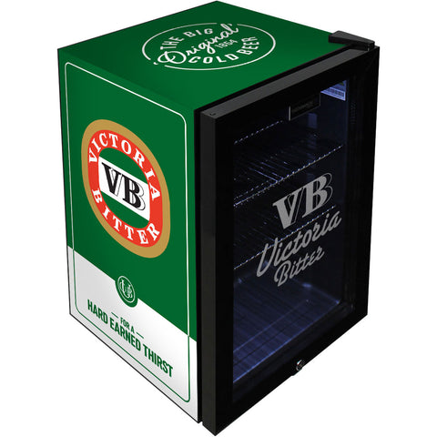 VB Original Branded Glass Door Bar Fridge With Cool Frosted Door Logo - Model SC70-B-VB-V2