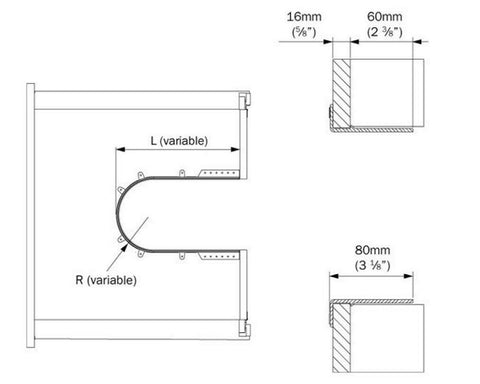 Volpato Syphon Flex to suit Undersink Drawer