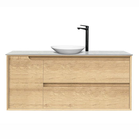 Vanity BYRON Wall Hung 1200mm Natural Oak