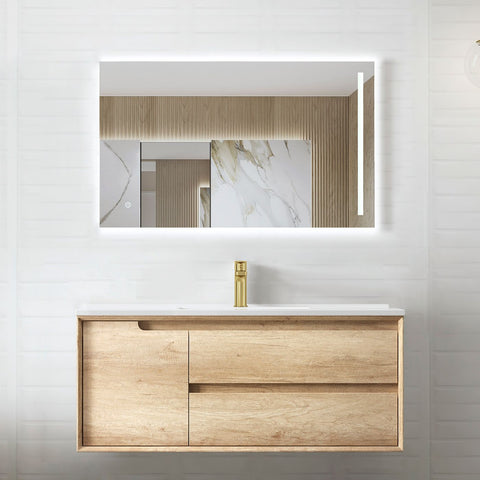 Vanity BYRON Wall Hung 1200mm Natural Oak