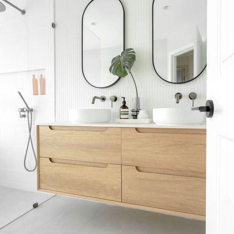 Vanity BYRON Wall Hung 1500mm Natural Oak