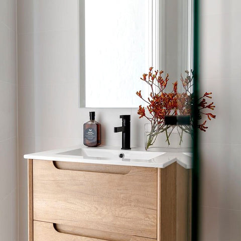 Vanity BYRON Wall Hung 750mm Natural Oak